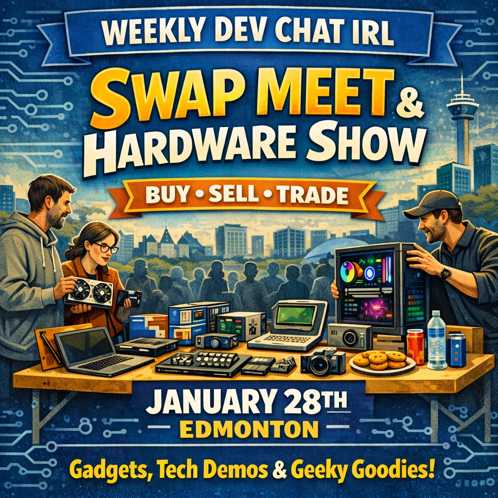 Weekly Dev Chat IRL: Swap Meet and Hardware Show Image