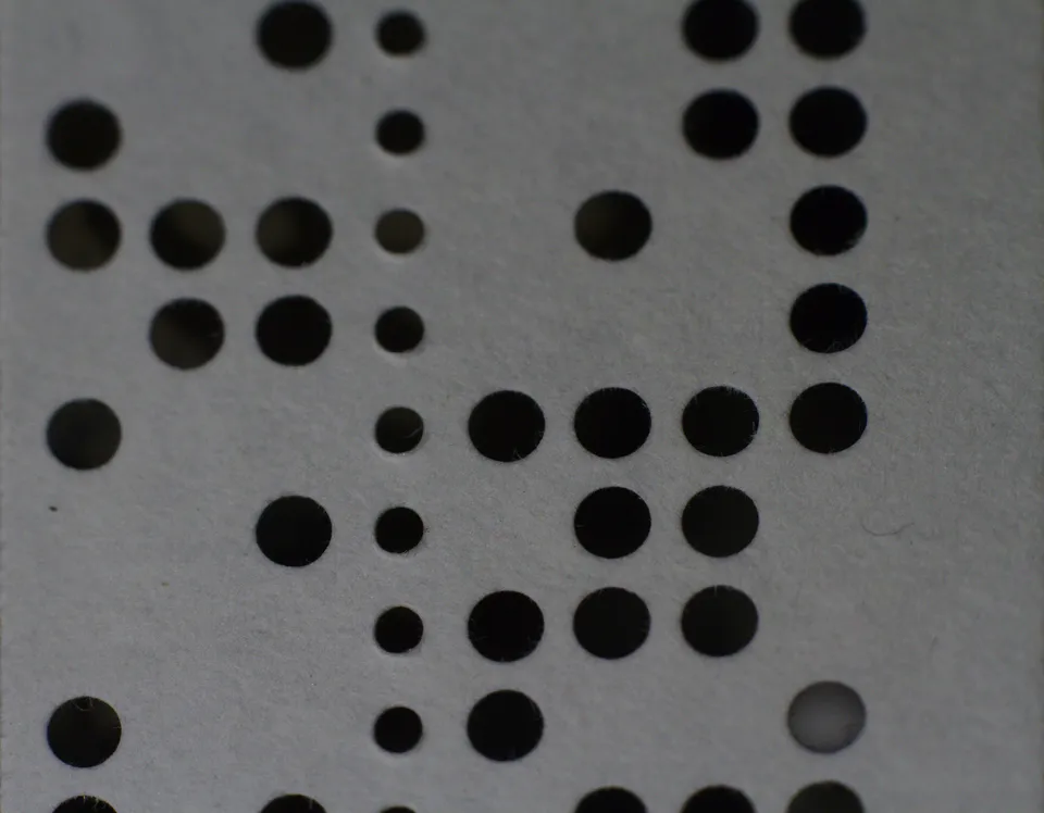 Close-up of ticker tape