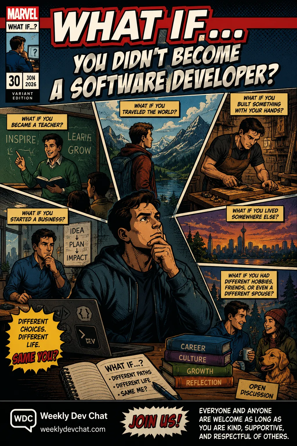 What if you didn't become a software developer comic cover